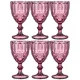 Набор бокалов для вина серпентина из 6 штук серия muza color 300 мл/высота=17 см - Lefard
