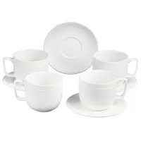 Фарфоровый чайный набор на 4 персоны, 8 предметов Free Line, 300 мл – Lefard