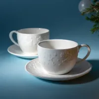 Фарфоровый чайный набор на 2 персоны, 4 предмета, Nutcracker, 300 мл – Lefard