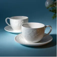 Фарфоровый чайный набор на 2 персоны, 4 предмета, Nutcracker, 300 мл – Lefard