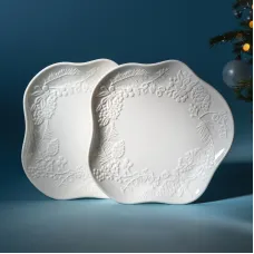 Набор фигурных тарелок закусочных Celebration 2 штуки 20,5*2 см – Lefard