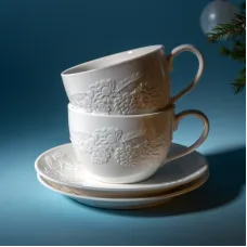 Фарфоровый чайный набор на 2 персоны, 4 предмета, Celebration, 300 мл – Lefard