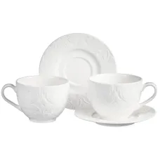 Фарфоровый чайный набор на 2 персоны, 4 предмета, MUSE, 230 мл – Lefard