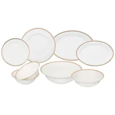 Сервиз обеденный Crown на 6 персон, 23 предмета золотой – Lefard
