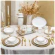 Сервиз обеденный Crown на 6 персон, 23 предмета золотой – Lefard