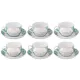 Фарфоровый чайный набор на 6 персон 12 предметов 250 мл