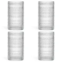 Набор стаканов Bubbles 4 штуки 460 мл /14 см - Lefard