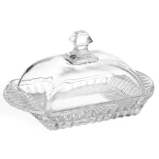 Масленка MUZA CRYSTAL 17,5*10,5 см. высота=9 см - Lefard