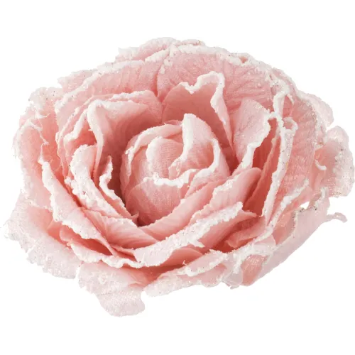 Цветок искусственный роза диаметр=15 смна клипсе - Lefard