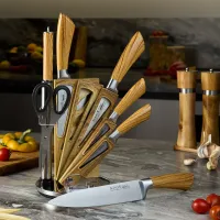 Набор ножей с ножницами и мусатом на пластиковой подставке, 8 предметов – Agness