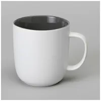 Фарфоровая кружка Velour, объем 400 мл, темно-серая глазурь, 4 штуки – Bronco