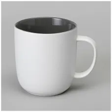 Фарфоровая кружка Velour, объем 400 мл, темно-серая глазурь, 4 штуки – Bronco