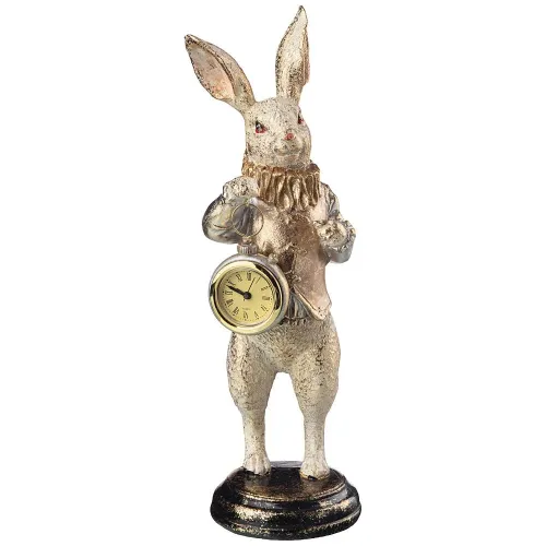 Фигурка с часами английская коллекция кролик 11.5*11*34.5 см - Lefard