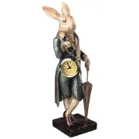 Часы английская коллекция кролик 11*10*35 см