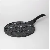 Сковорода Смайл с антипригарным мраморным покрытием, диаметр 26.5 см – Agness