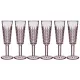 Набор бокалов для шампанского графика 6 штук серия muza color 150 мл высота=20 см - Lefard