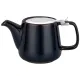 Керамический заварочный чайник с металлическим ситом и крышкой luster 500 мл 19*8.5*10 см синий - Bronco