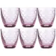 Набор стаканов для виски elisabeth purple smoke из 6 штук 300 мл высота=9 см - Bohemia Crystal