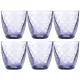 Набор стаканов для виски elisabeth blue smoke из 6 штук 300 мл высота=9.5 см - Bohemia Crystal