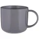 Фарфоровая кружка Luster 440 мл серая 4 штуки – Bronco