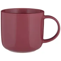 Фарфоровая кружка Luster 440 мл брусничная 4 штуки – Bronco
