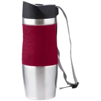 Термокружка 400 мл, герметичная крышка с кнопкой-стоппером, серия Рубин – Agness