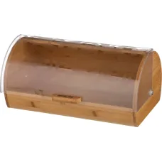 Хлебница кантри деревянная с пластиковой крышкой 36*21*17 см - Agness