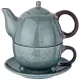 Керамический чайный набор чайник объем 400 мл и чашка объем 329 мл коллекция лимаж - Lefard