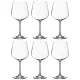 Набор бокалов для вина из 6 штук dora/strix 600 мл высота=22 см - Crystalite Bohemia
