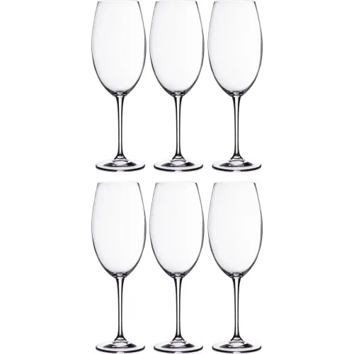Набор бокалов для вина из 6 штук esta/fulica 630 мл высота=27 см - Crystalite Bohemia