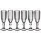 Набор бокалов для шампанского рока 6 штук серия muza color 150 мл высота=20 см - Lefard