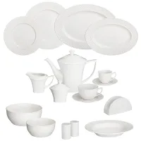 Фарфоровый чайно-столовый сервиз на 12 персон, 101 предмет, Диаманд – Lefard