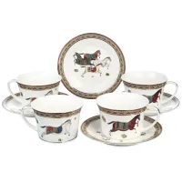 Фарфоровый чайный набор на 4 персоны, 8 предметов, Passage, 250 мл – Lefard