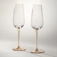 Набор бокалов для шампанского из 2-х штук Jadore 250 мл – Lefard