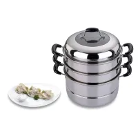 Кастрюля-мантоварка 3 уровня, диаметр 28 см, 8.7 л, индукционное дно – Agness