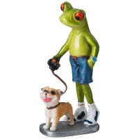 Фигурка декоративная лягушка 9х6,3х16,5 см – Lefard