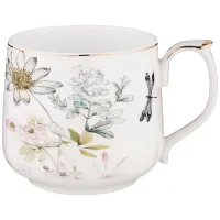 Фарфоровая кружка Стрекоза 470 мл – Lefard