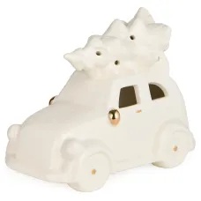 Фигурка машинка с елкой с LED-подсветкой 16,2*8,3*12,5 см – Lefard