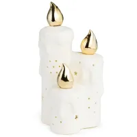 Статуэтка свечи с LED-подсветкой 9,3х8,6х17,7 см – Lefard