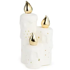 Статуэтка свечи с LED-подсветкой 9,3х8,6х17,7 см – Lefard