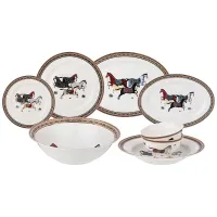 Сервиз обеденный на 6 персон, 23 предмета, Лошадь – Lefard