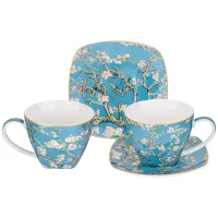 Фарфоровый чайный набор на 2 персоны, 4 предмета, 250 мл, Art Collection (В. Ван Гог) – Lefard