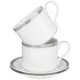 Фарфоровый чайный набор на 6 персон, 12 предметов, Crown, 300 мл – Lefard
