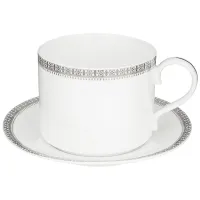 Чайная пара Crown 300 мл платиновая – Lefard