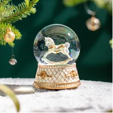 Музыкальная статуэтка снежный шар 10х10х14 см – Lefard