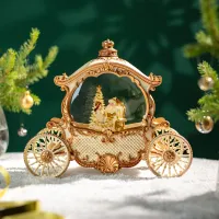Музыкальная статуэтка Каретка с LED-подсветкой 26х11,5х21,5 см – Lefard