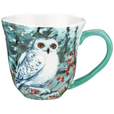 Фарфоровая кружка Лесная сказка Сова 450 мл – Lefard
