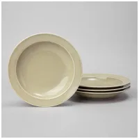 Набор тарелок суповых Tint 22,5 см (фисташковый) 4 штуки - Lefard