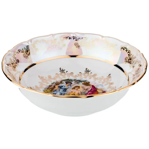 Глубокая суповая тарелка мадонна диаметр 16 см высота=5 см - Elisabeth Bohemia Original