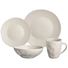 Набор посуды обеденный на 4 персоны 16 предметов shadow бежевый - Bronco